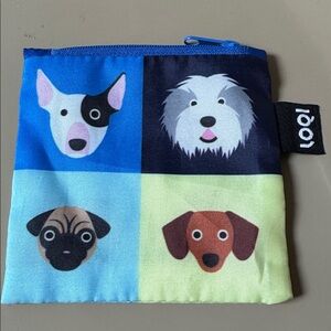 LOQI Stephen Cheetham dog illustration zip pouch